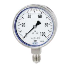 Model PG23LT Bourdon tube pressure gauge, stainless steel